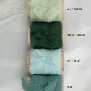 Chiffon Ribbon Colours Greens