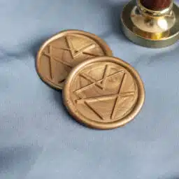 geometric pre-made wax seals