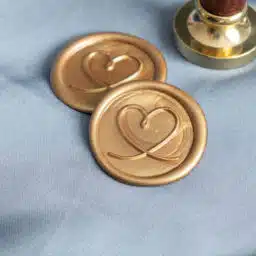 Heart pre-made wax seals