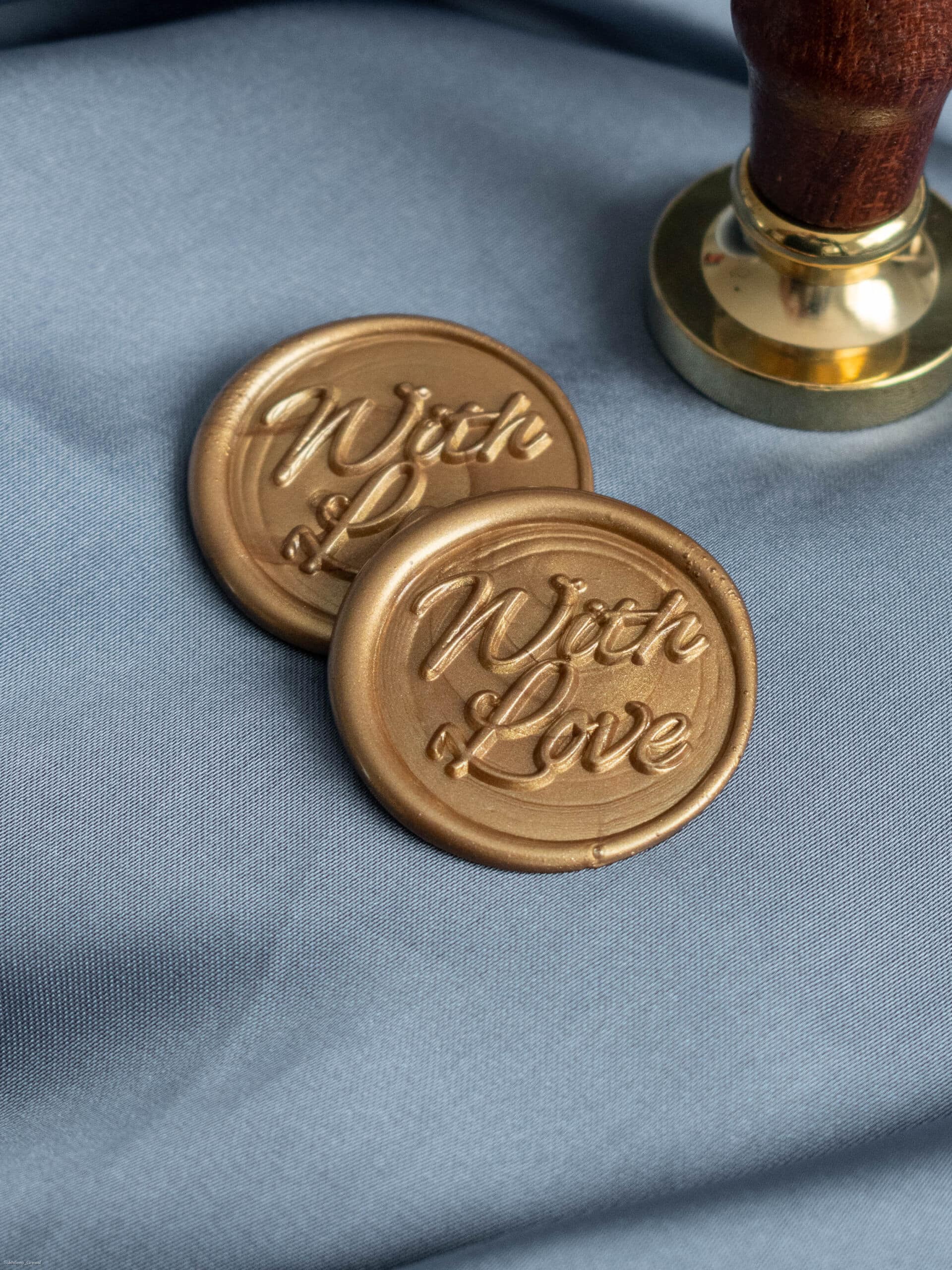 With Love pre-made wax seal