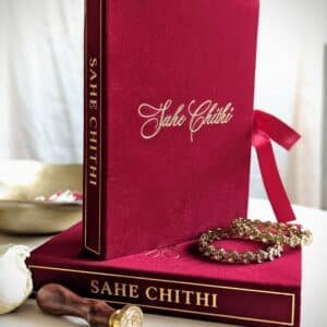 Luxury Sahe Chithi Red - Esgee Art Design