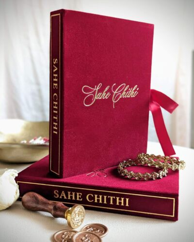 Luxury Sahe Chithi – Red