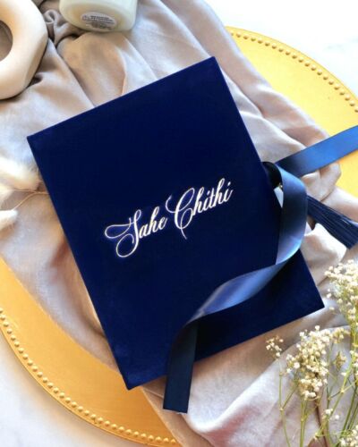 Luxury Sahe Chithi – Royal Blue