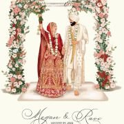 Indian Wedding Illustration Close