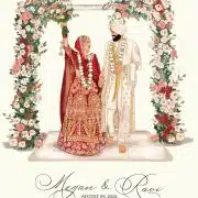 Indian Wedding Illustration Close