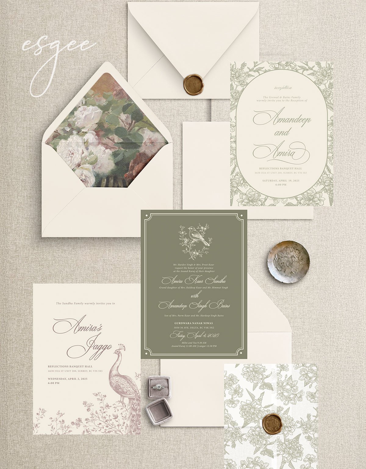 zorawar indian wedding invitation